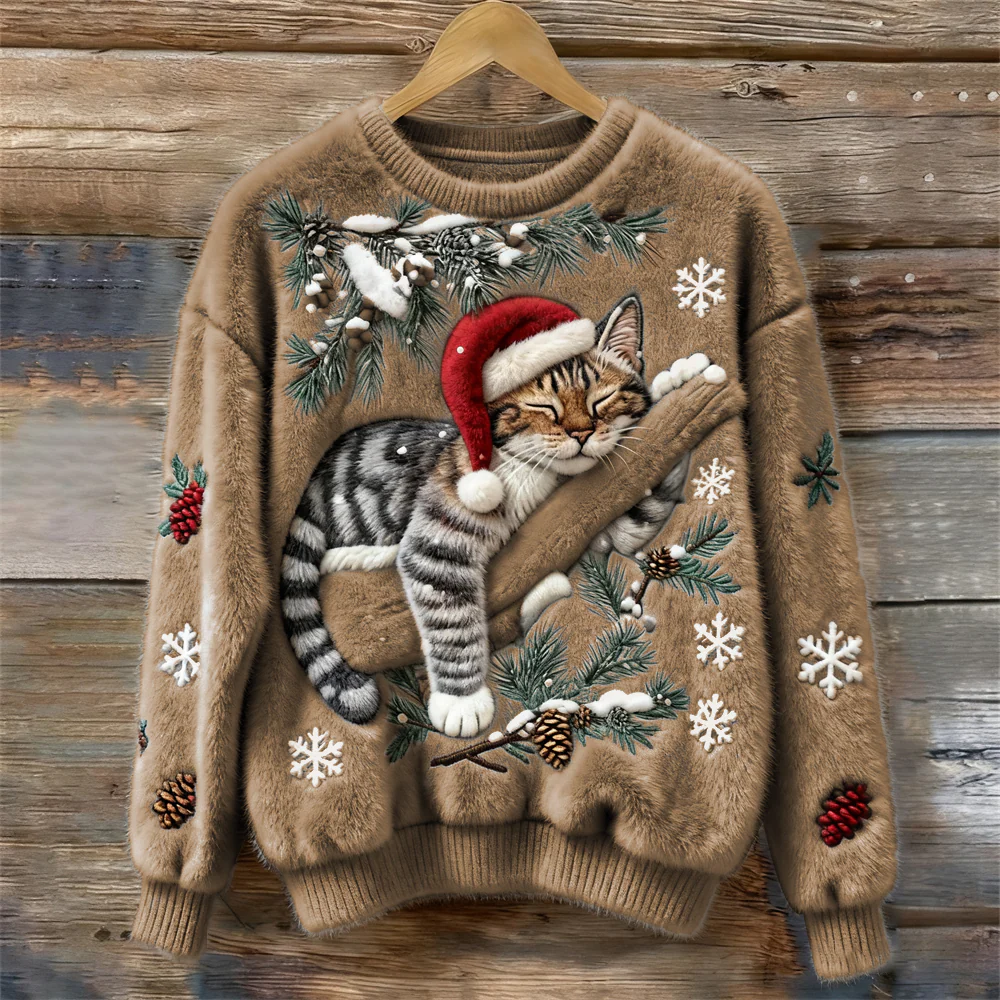 Jersey navideño de gato